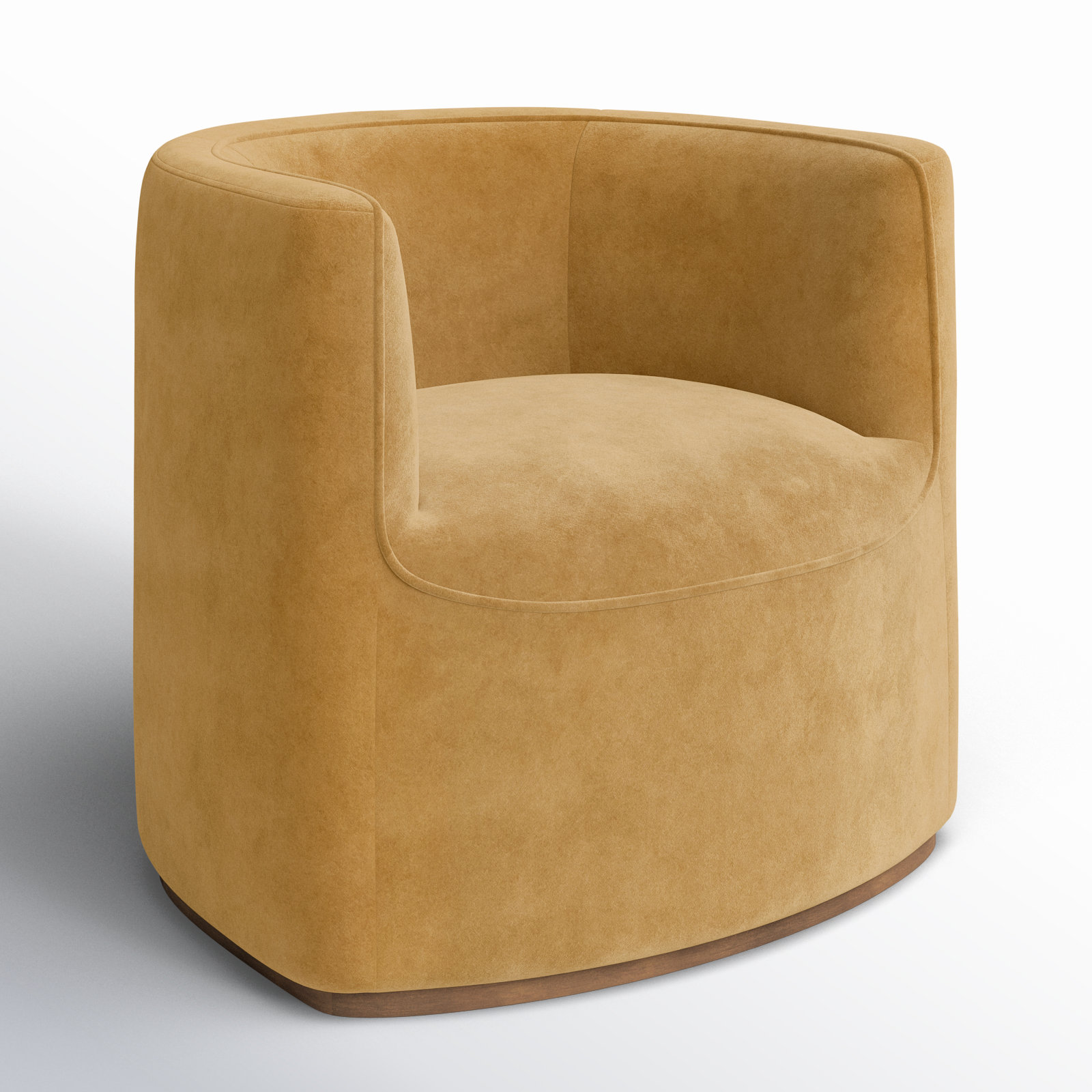 Messina Barrel Chair, Nutmeg Velvet