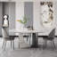 Modern Round White Rock Slab Dining Table Sets-103831776