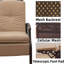 Chaise de patio inclinable avec coussins Lanson, chaise longue d'extérieur réglable, chaises de patio inclinables avec structure en métal robuste pour la lecture, garde-robe-850473271