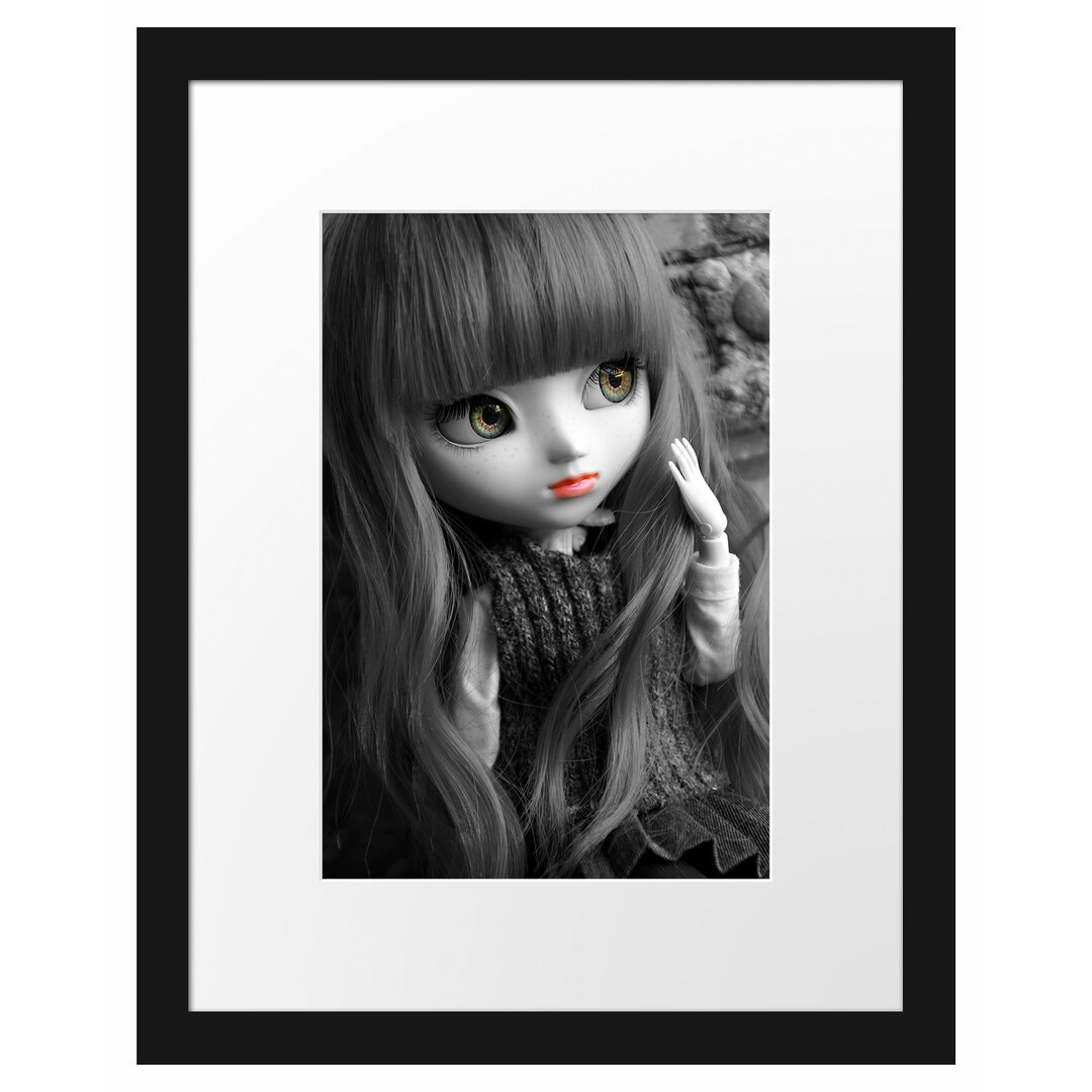 Gerahmtes Poster Pullip mit Augen