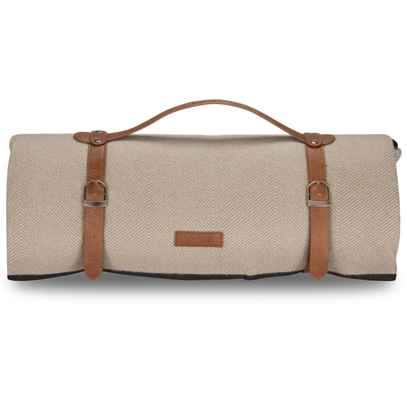Picnic Blanket, Beige, 200cm W x 300cm D