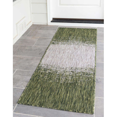 Outdoor Iris Area Rug Forest Color