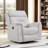 Puspha 37'' W Modern Vegan Leather Swivel Manual Recliner-606100671