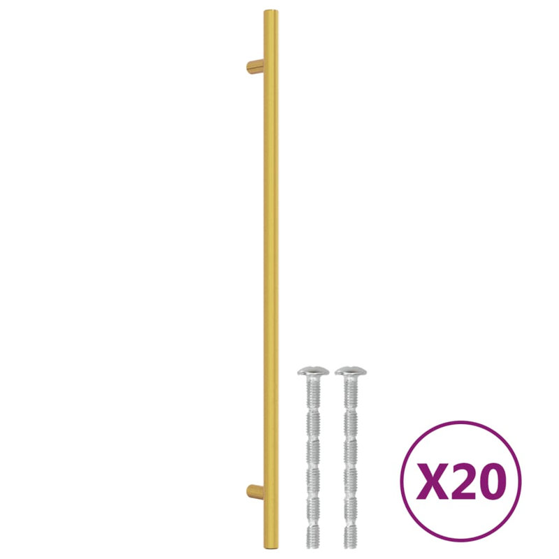 Metro Lane Cabinet Handles 10 Pcs Stainless Steel, 12.6 inches