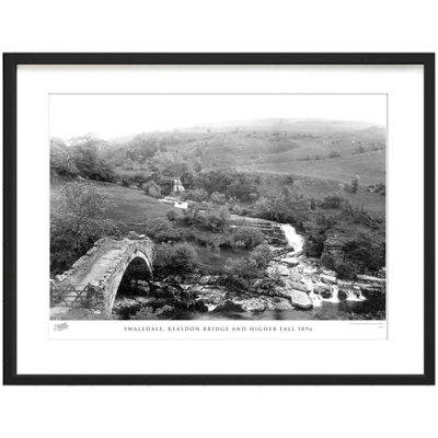 Swaledale, Keasdon Bridge And Higher Fall 1896 by Francis Frith - Single Picture Frame Print