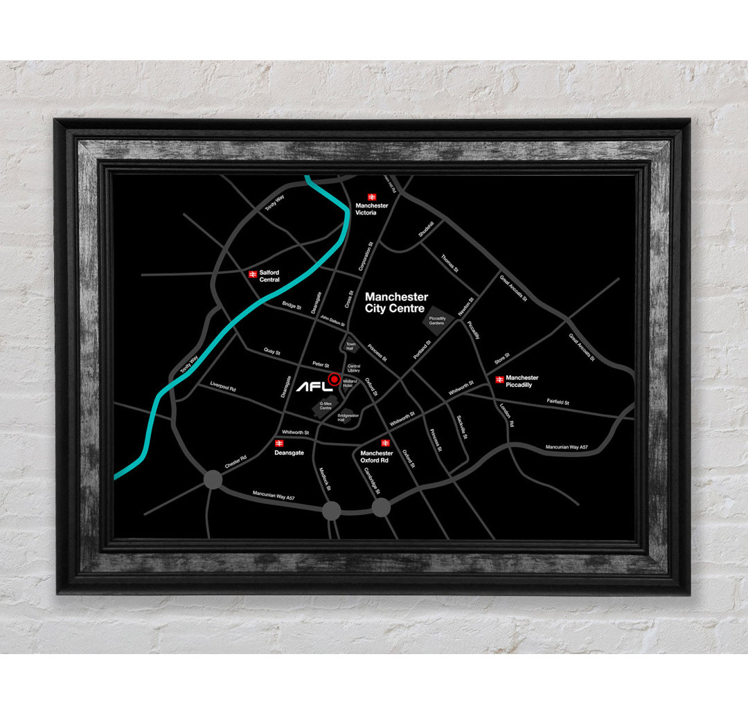 Manchester Stadtplan - Drucken