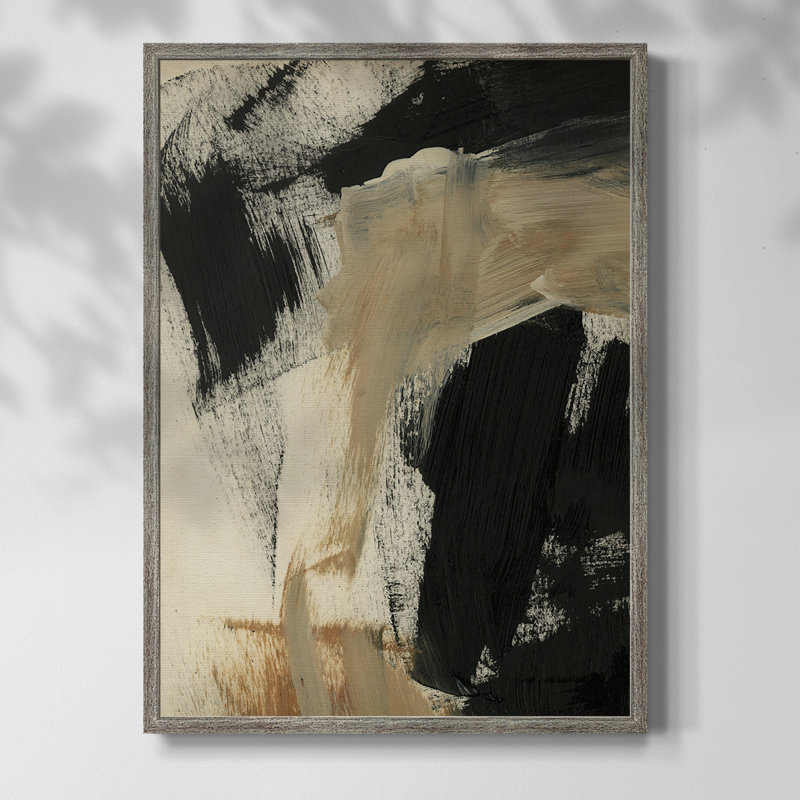 «Baked Paintstrokes IV», reproduction encadrée - bois massif, H 15 po x l 12 po