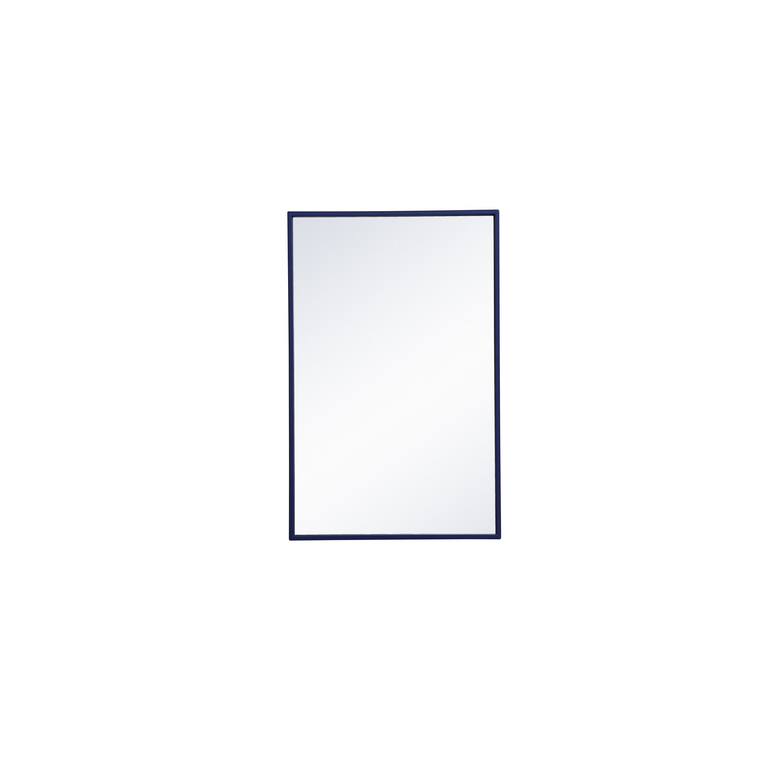 Sabine Metal Rectangle Wall Mirror, 18" x 28", Blue