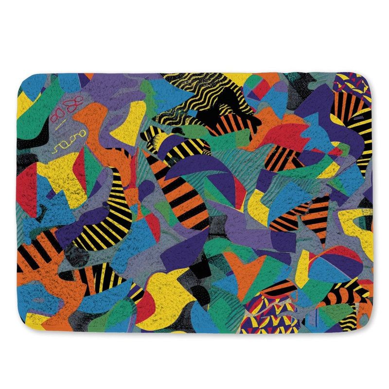 Lissi Microfiber / Microsuede Non-Slip Bath Mat, 21"W x 34"L