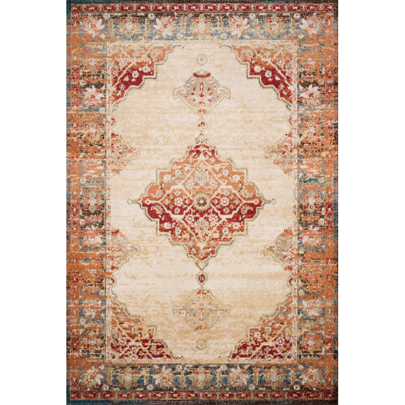 Tapis oriental brun Fuchs, Rectangle 5 pi x 7 pi 3 po