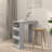 Bar Table Kitchen Pub Bistro Table with Storage Rack Engineered Wood-2136079404