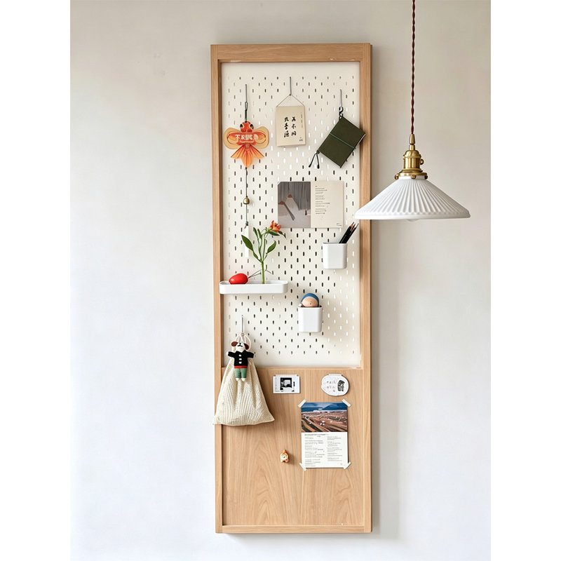 Miroir pleine grandeur moderne en bois massif, Brown