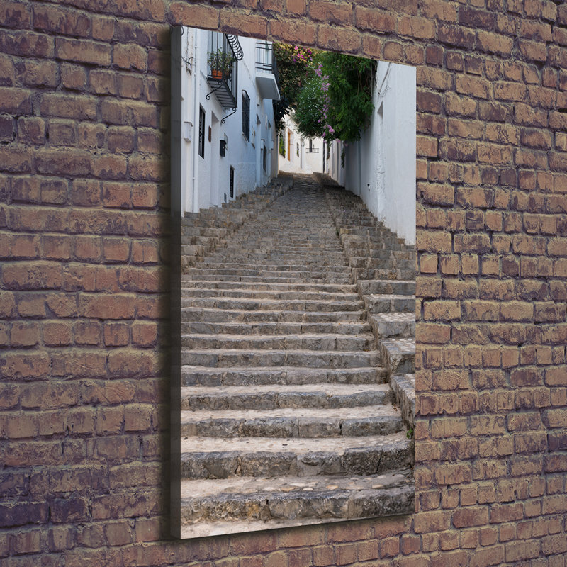 Stone Stairs - Wrapped Canvas Print