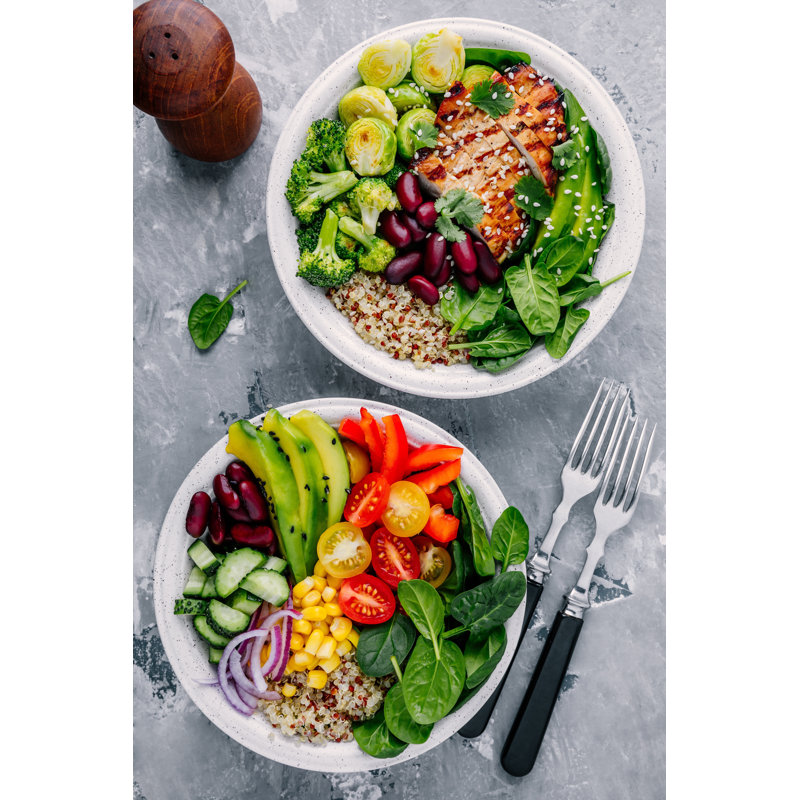 Healthy Lunch - Wrapped Canvas Print, 30cm H x 20cm W x 3.8cm D