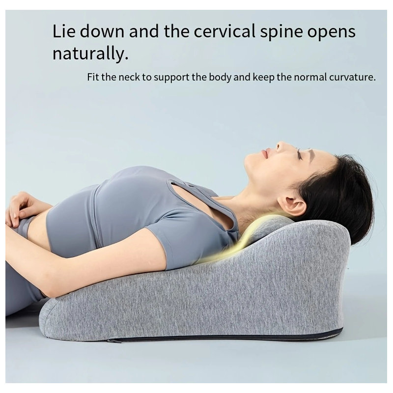 Oreiller multifonctionnel ergonomique - soutien de la colonne vertébrale pour le sommeil, la lecture et le confort du dos