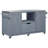 66.5" Outdoor Kitchen Island for Big Green Egg Grills, Solid Wood Outdoor Grill Cart for Tabletop Grill with Stainless Steel Top, Drawer, Compatible with Large Big Green Egg, Kamado Joe- Grey Blue-1801894709