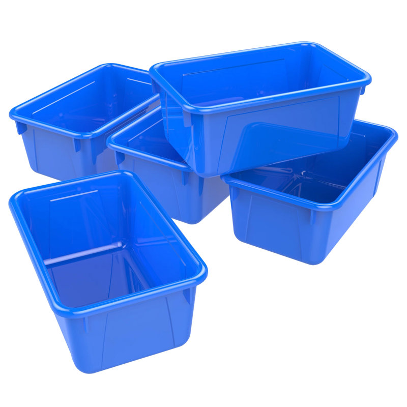 Petit bac Storex Storex, bleu, paquet de 5, Bleu