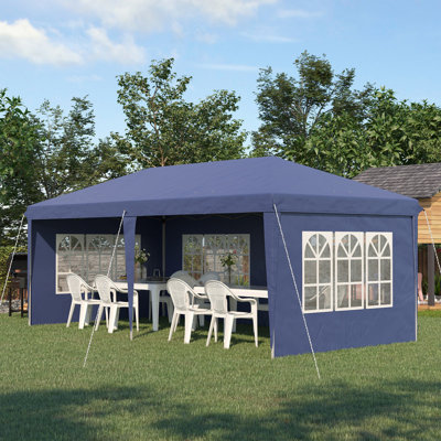 3 x 6m Pop-Up Gazebo with Removable Side Panels and Storage Bag