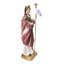 Sainte Ursule, martyre, tenant une croix, figurine de 21 cm de haut, patronne de Cologne