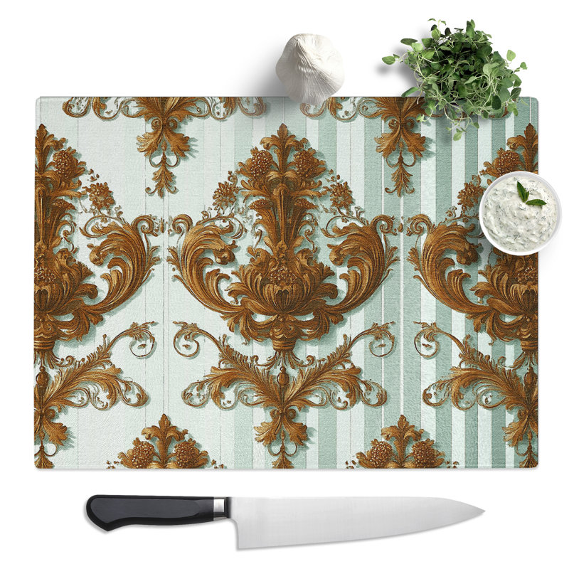 Victorian Pattern  848  Glass Chopping Board