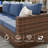 5-Pieces Wide Armrest Outdoor Sectional Rattan Conversation Set with Fire Fit Table.-1134519868