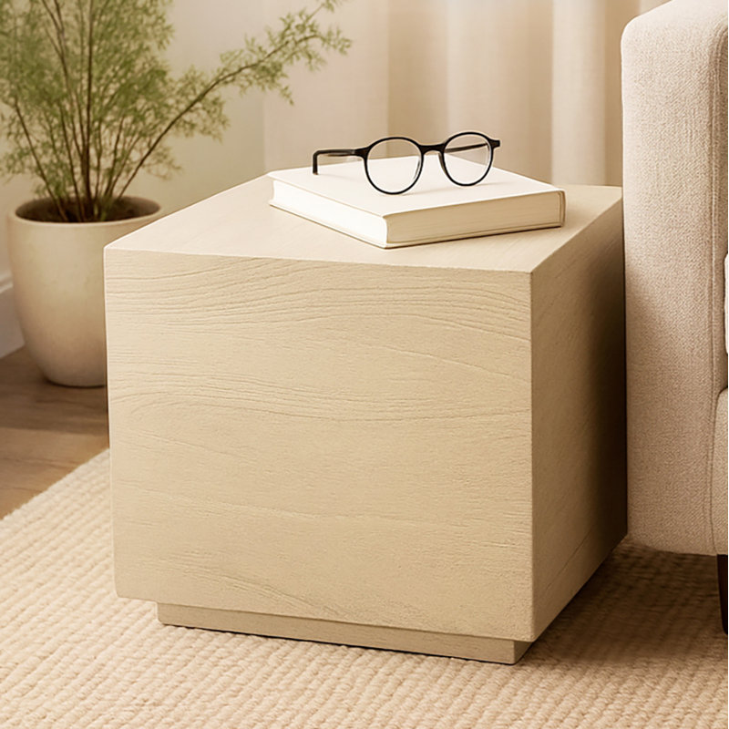 Briell Solid Wood End Table, 20" H x 18" W x 18" D