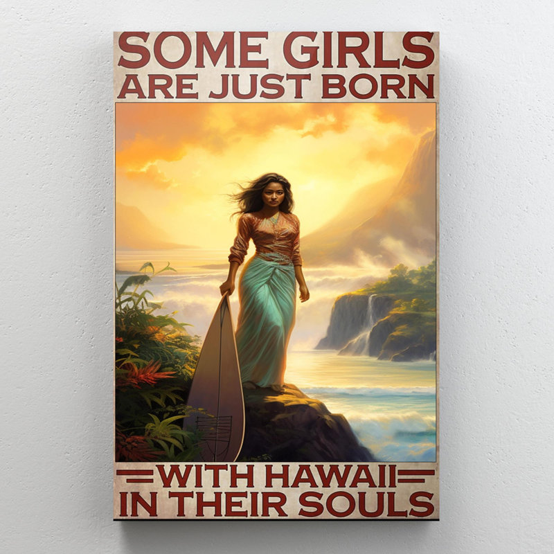 Just Born With Hawaii, H 20 po x l 16 po x P 1,25 po