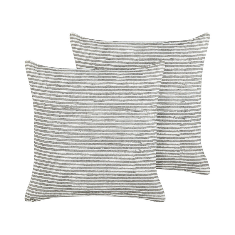 Chancy Striped Square Throw Cushion