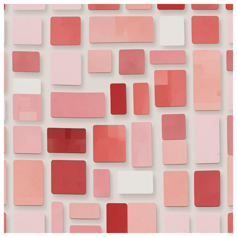 Coussins décoratifs Red Rectangles, 16 x 16 inches