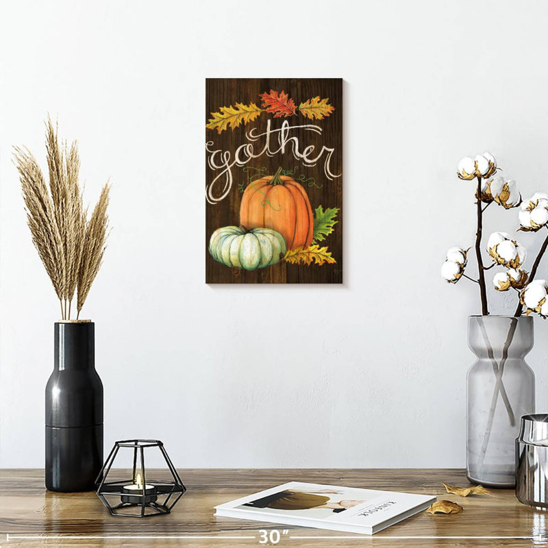 Noyer d'automne, H 12 po x l 8 po