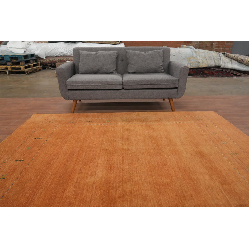 Tapis carré en laine fait à la main de style Gabbeh 8 x 8