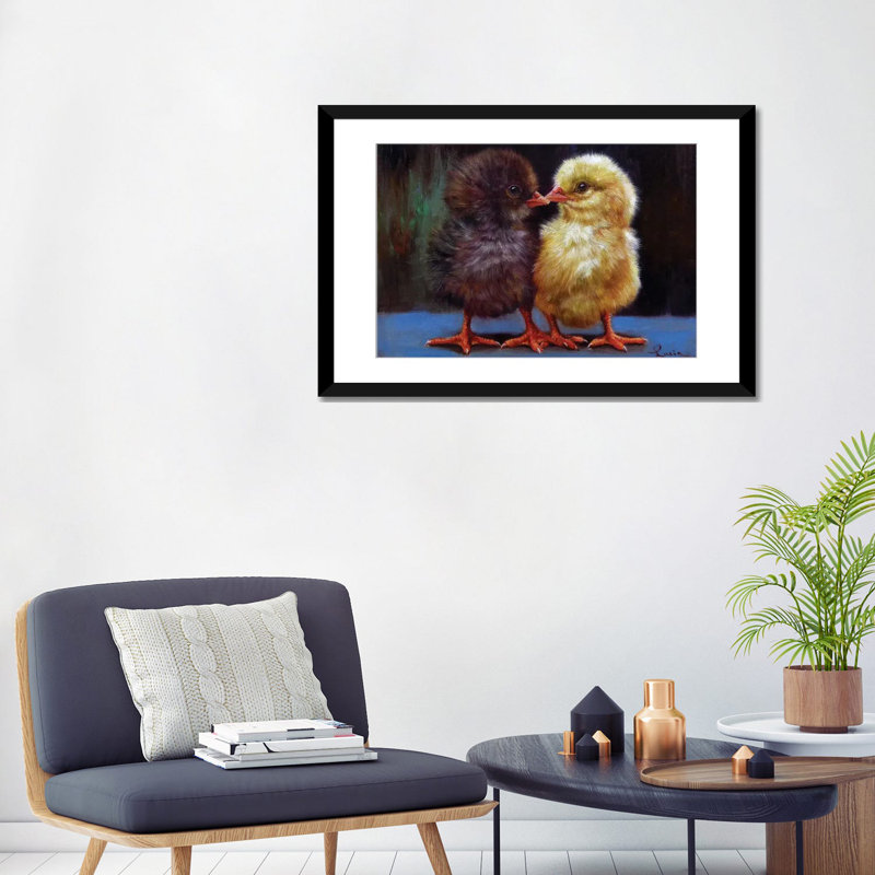 « the baiser », reproduction sur toile, Papier beaux-arts encadré noir, H 3 po x l 24 po x P 32 po, Blanc