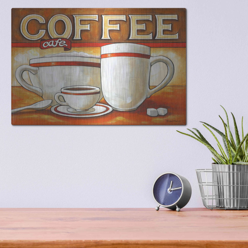 «Coffee Cafe» de luxe par Cathy Horvath-Buch «Coffee Cafe» par Cathy Horvath, H 12 po x l 16 po