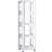 4 All Rotating Bookshelf, 360 Wheels, Large Size, White Finish, Easy To Put Together, Optimal Book Storage Color, Modern Design, High Durability, Simple Assembly-126094320