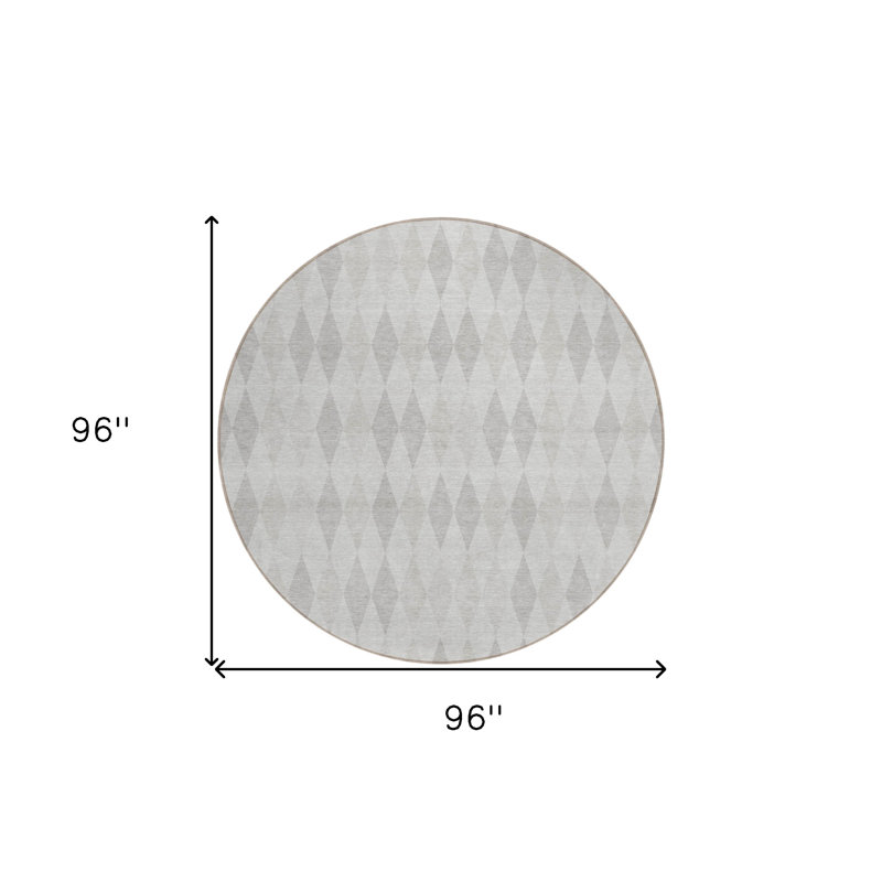 Tapis d'intérieur rond 8 po