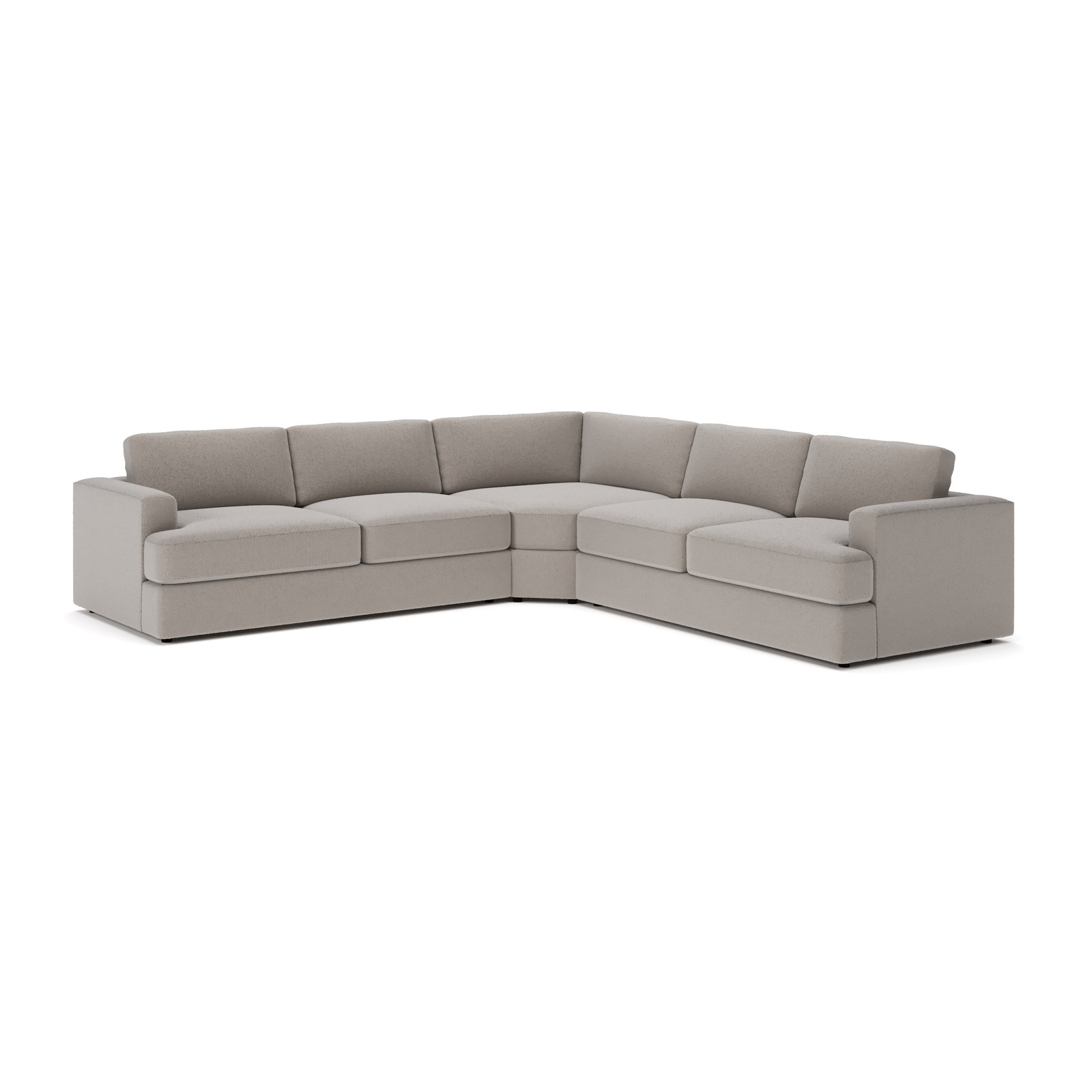 Cayden L-Sectional, Apollo Pebble Boucle