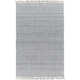 Viewcrest Hand Woven Recycled P.E.T. Indoor / Outdoor Area Rug in Aqua Blue/Gray