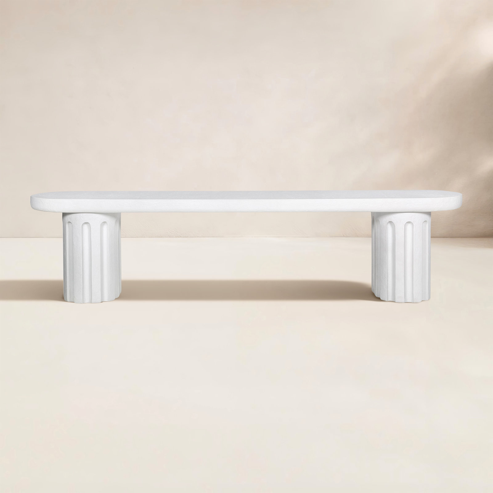 Pipperidge 75'' Concrete Outdoor Bench