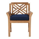 Monterey Outdoor 11 - Piece Teak Dining Set with Cushions