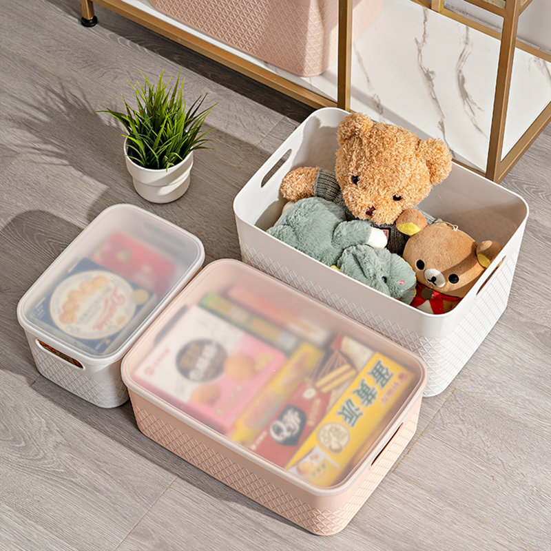 Rebrilliant Plastic Storage Tub & Tote, 16 L, 4, White