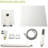 Dual Shower Head , 16 Inch Ceiling Mount, Brushed Nickel Mounted Head, Design