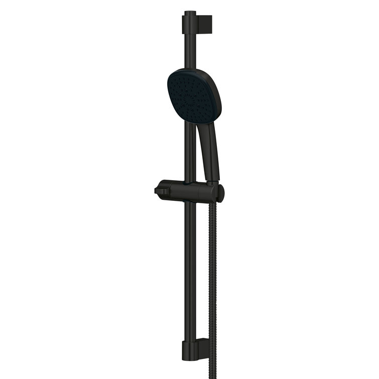 Tempesta 110 Square 24in Shower Rail Set, 3-Spray