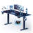 71'' Cyberx RGB LED Dual Motor Gaming Standing Desk, Black-2068258044-2068223376