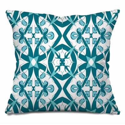 Coussin décoratif réversible géométrique obscurcissant