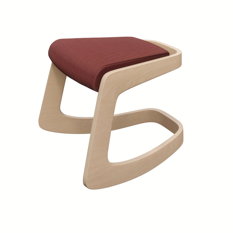 Tabouret Makau, Bourgogne, Bois clair