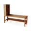 Bureau rectangulaire en bois massif brun-118231088