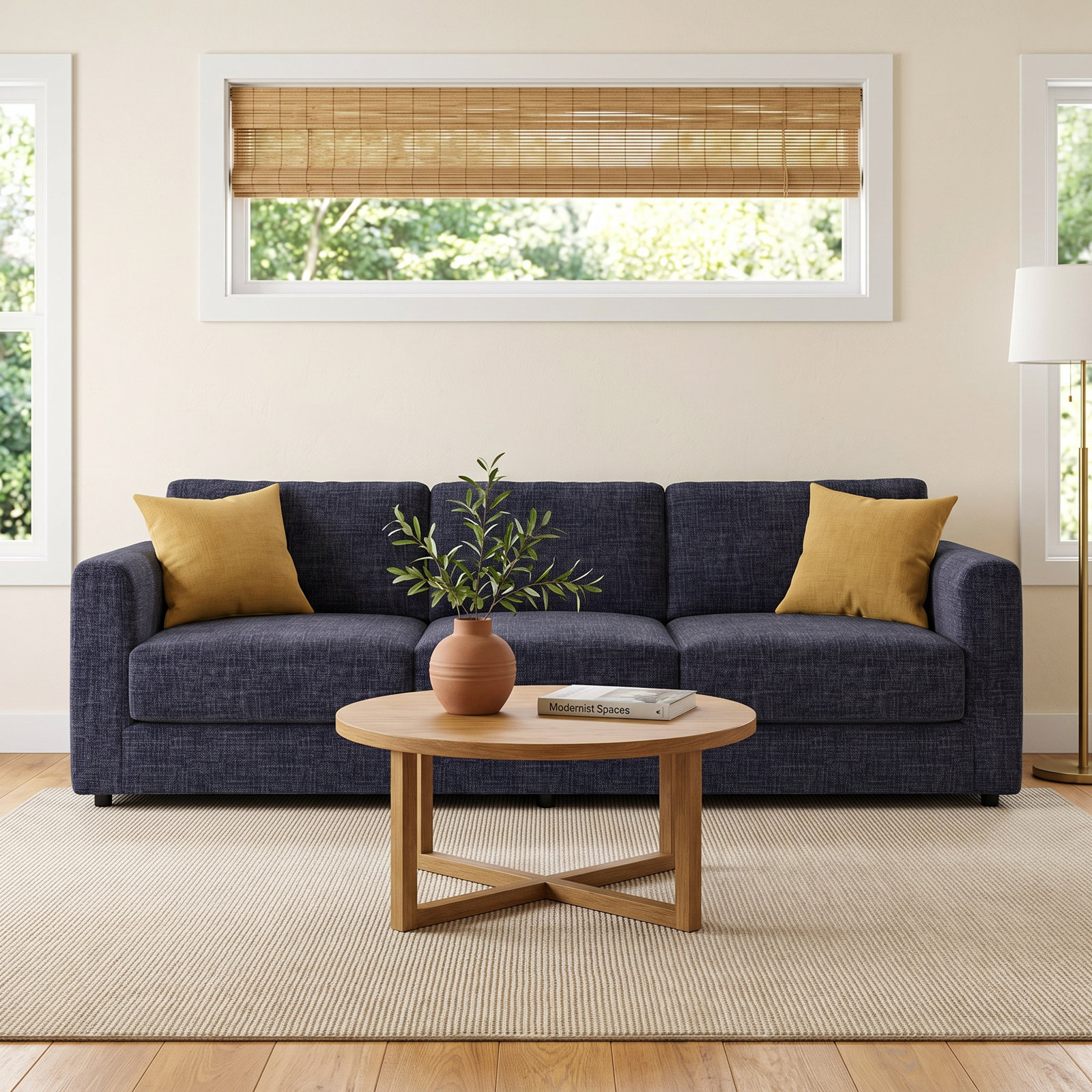 Milo 105'' Sofa, Nomad Indigo