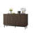 60'' W Sideboard With 2 Fluted Doors And Adjustable Shelves And  3 drawers with Solid Wood Legs,-129460054