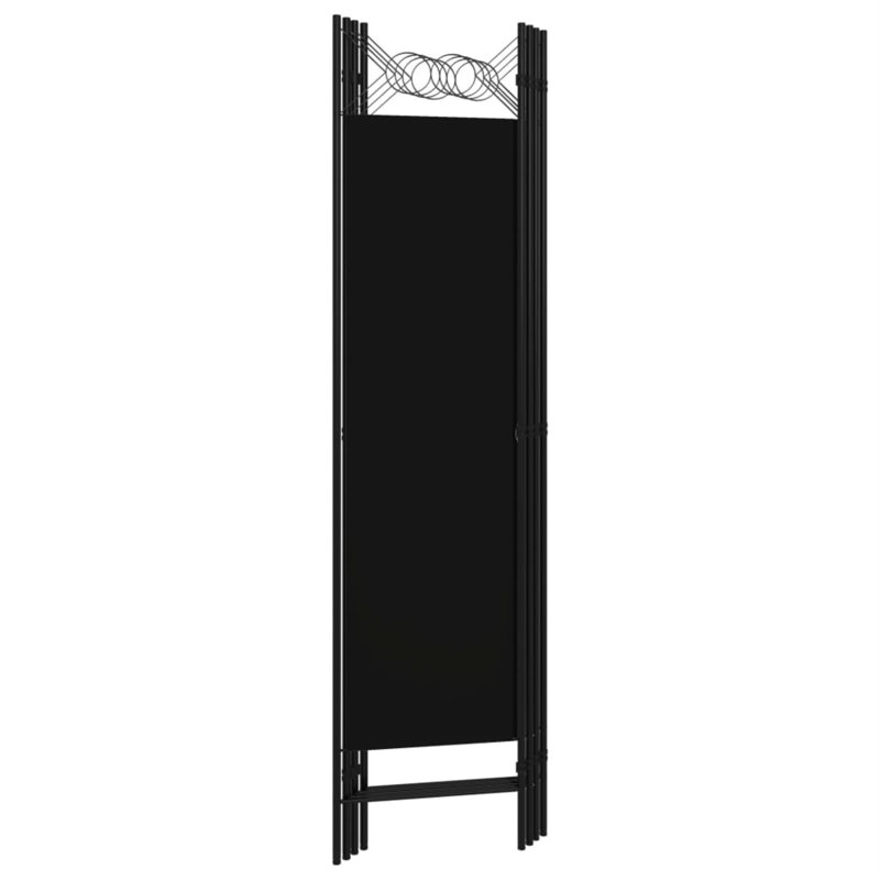 Paravent pliant autoportant pour séparer une pièce, 3, Noir, noir, noir, noir, H 70,87 po x l 47,2 po x P 1,6 po