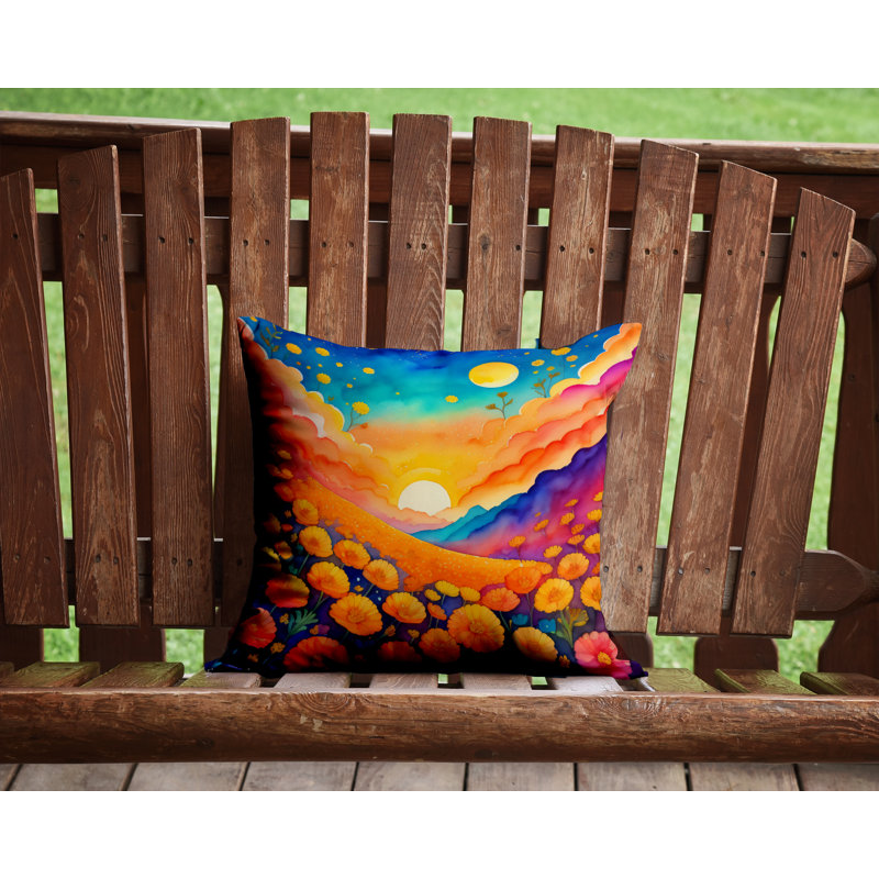  Coussin décoratif intérieur / extérieur en polyester Autre / Sans motif, 14 po x 14 po